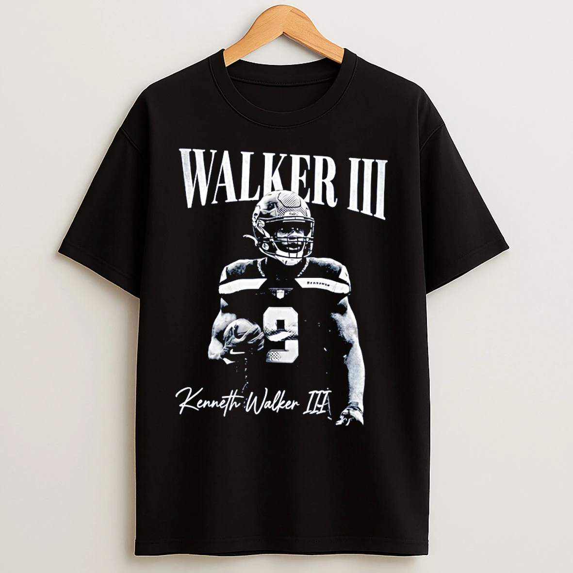Classic Kenneth Walker Iii Vintage 90s Style Seattle Football T Shirts
