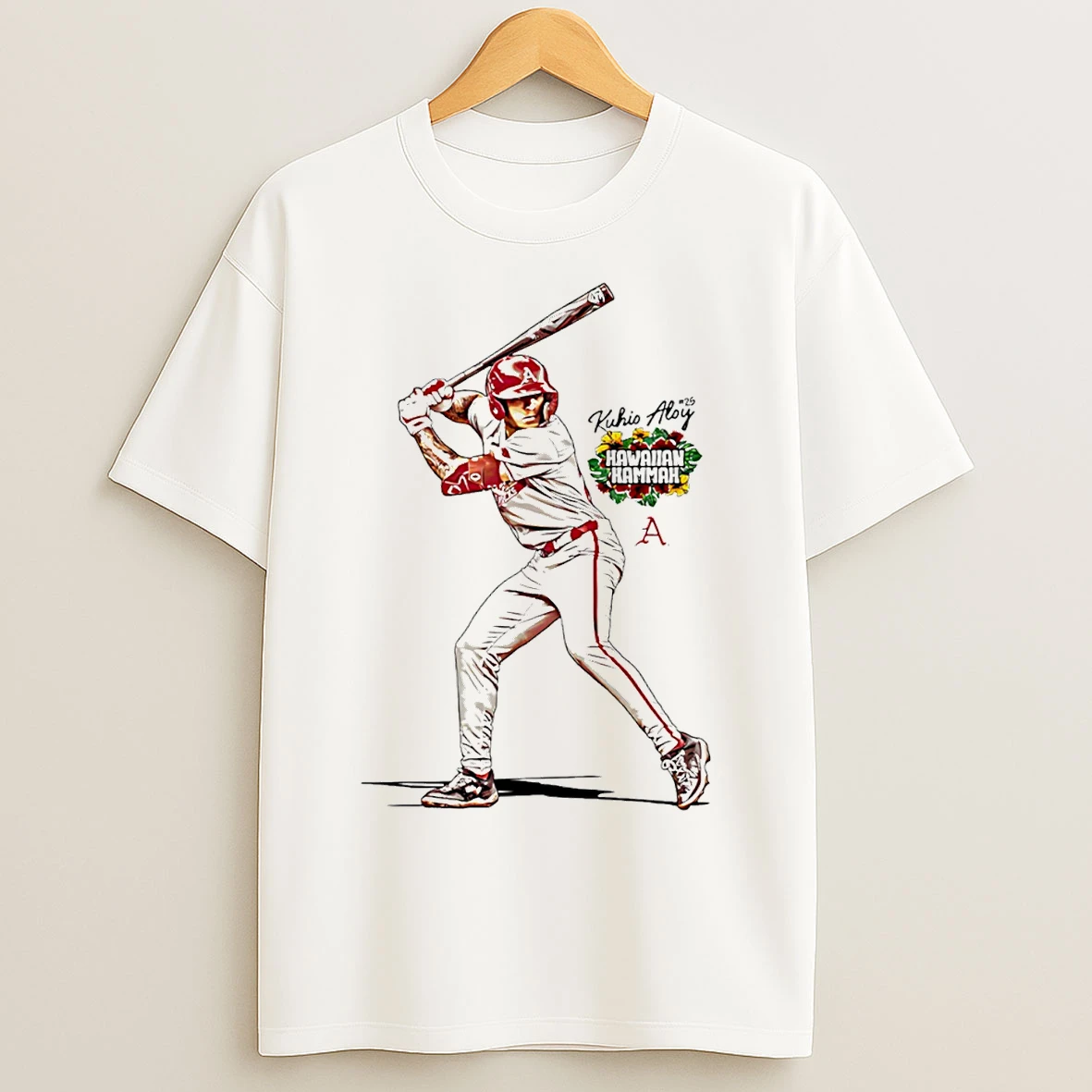 Classic Kuhio Aloy Arkansas Baseball Ncaa Hawaiian Hammer T Shirts