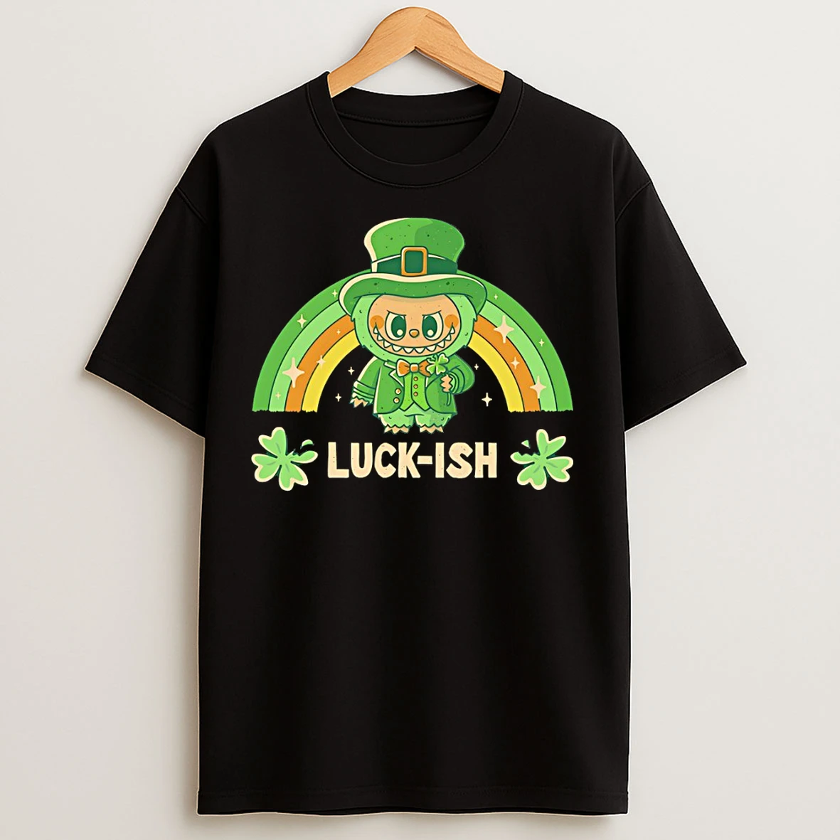 Classic Labubu Luck Ish Shamrock St Patrick Day 2026 T Shirts