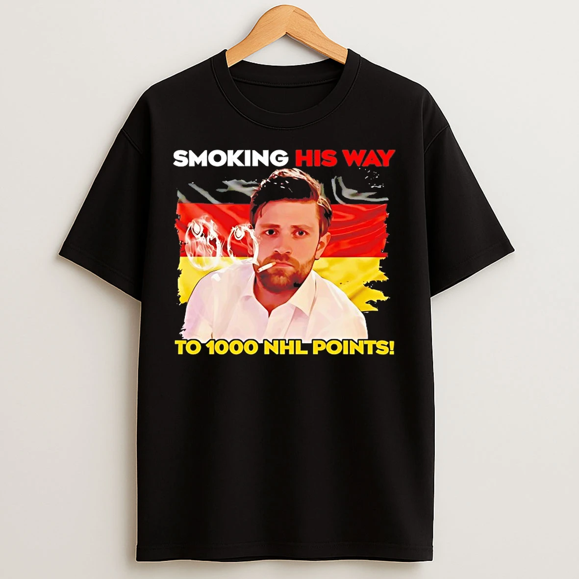 Classic Leon Draisaitl Smoking His Way To 1000 Points T Shirts
