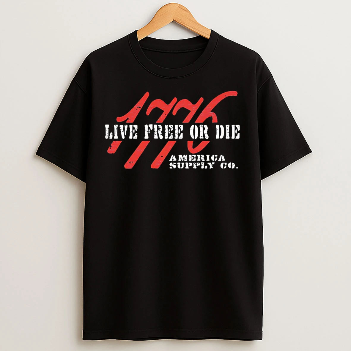 Classic Live Free Or Die America Supply 1776 T Shirts