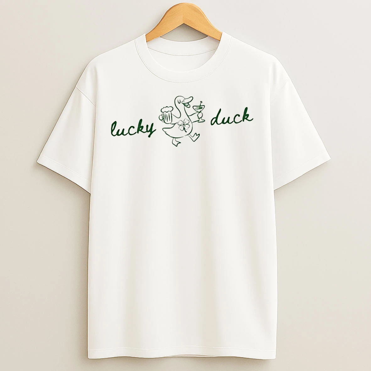 Classic Lucky Duck Shamrock St Patricks Day 2026 T Shirts