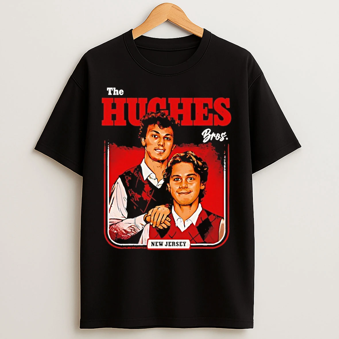 Classic Luke Hughes And Jack Hughes New Jersey Devils Step Brothers Nhl 2026 Vintage T Shirts