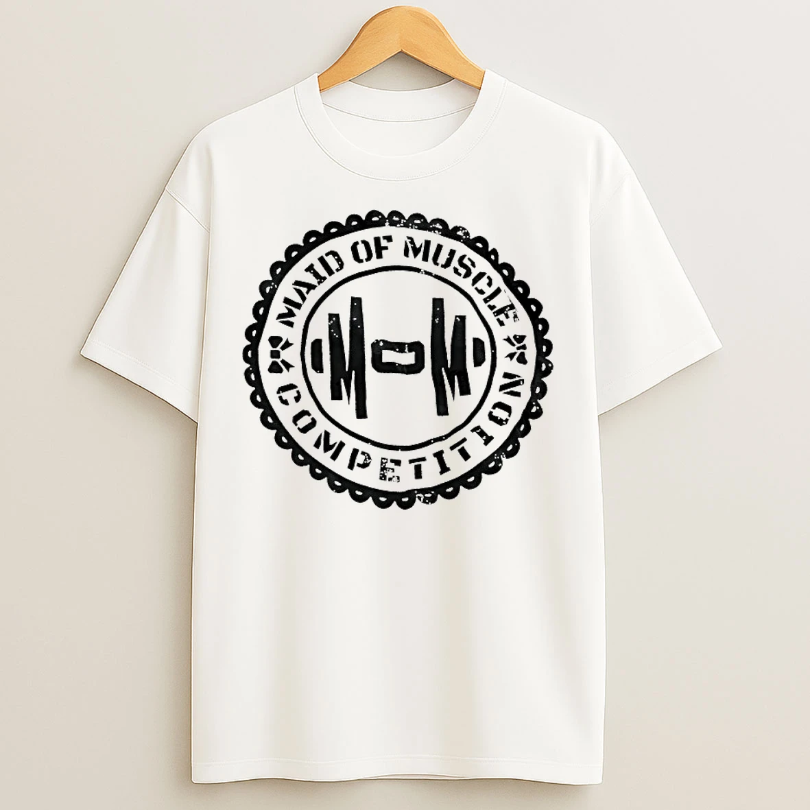 Classic Maid Of Muscle Competition T Shirts