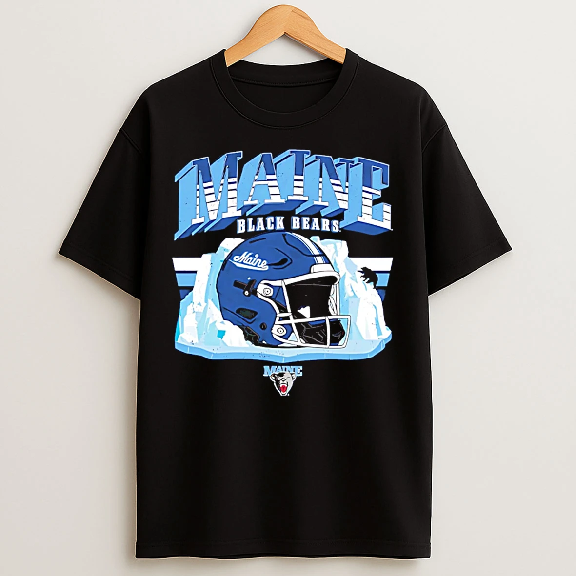 Classic Maine Football Ncaa Black Bears T Shirts