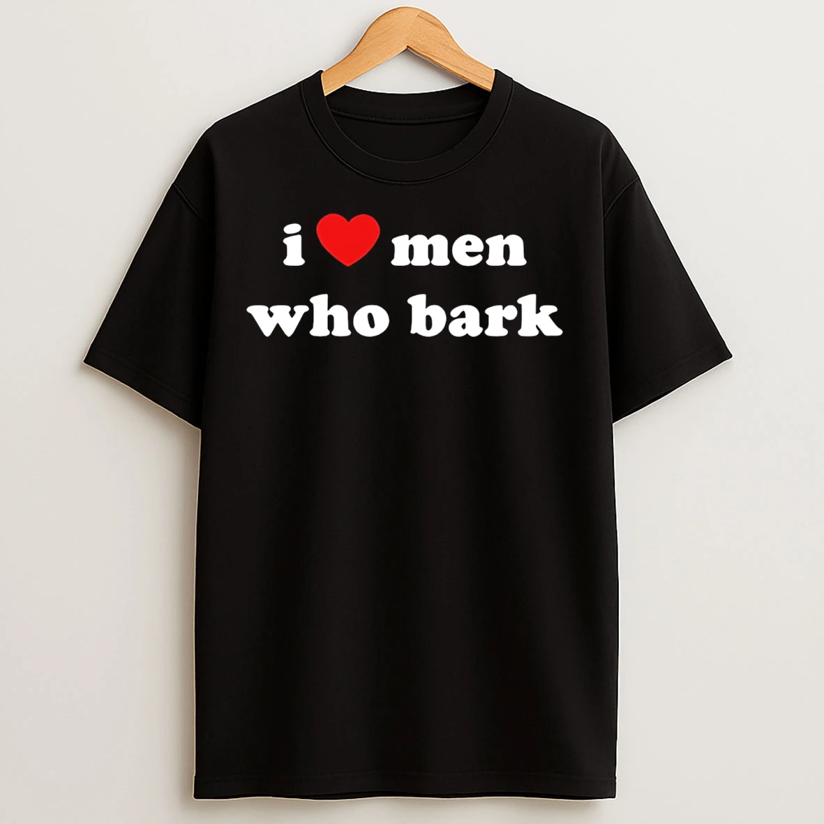 Classic Marci I Heart Men Who Bark T Shirts