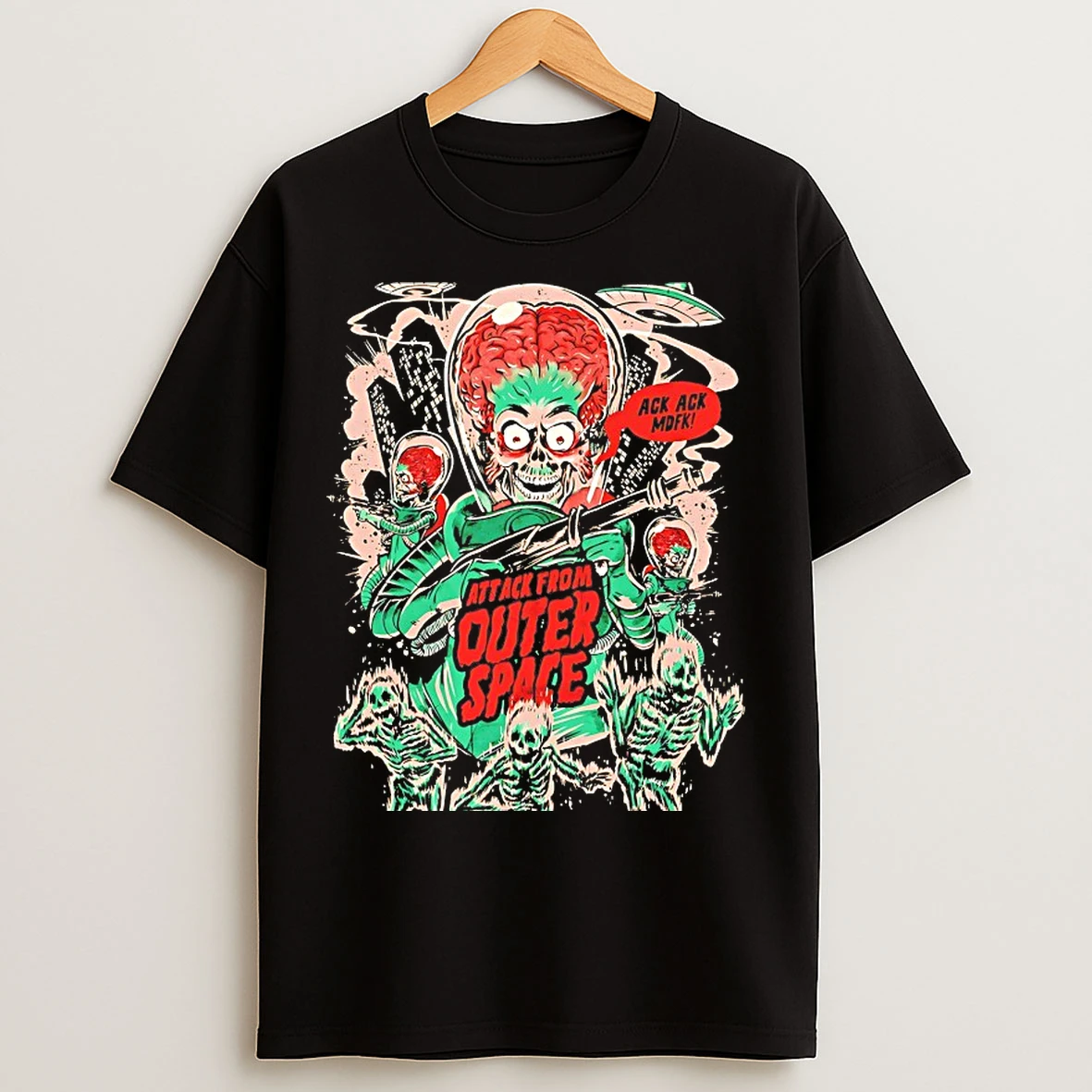 Classic Mars Attacks Attack From Outer Space T Shirts