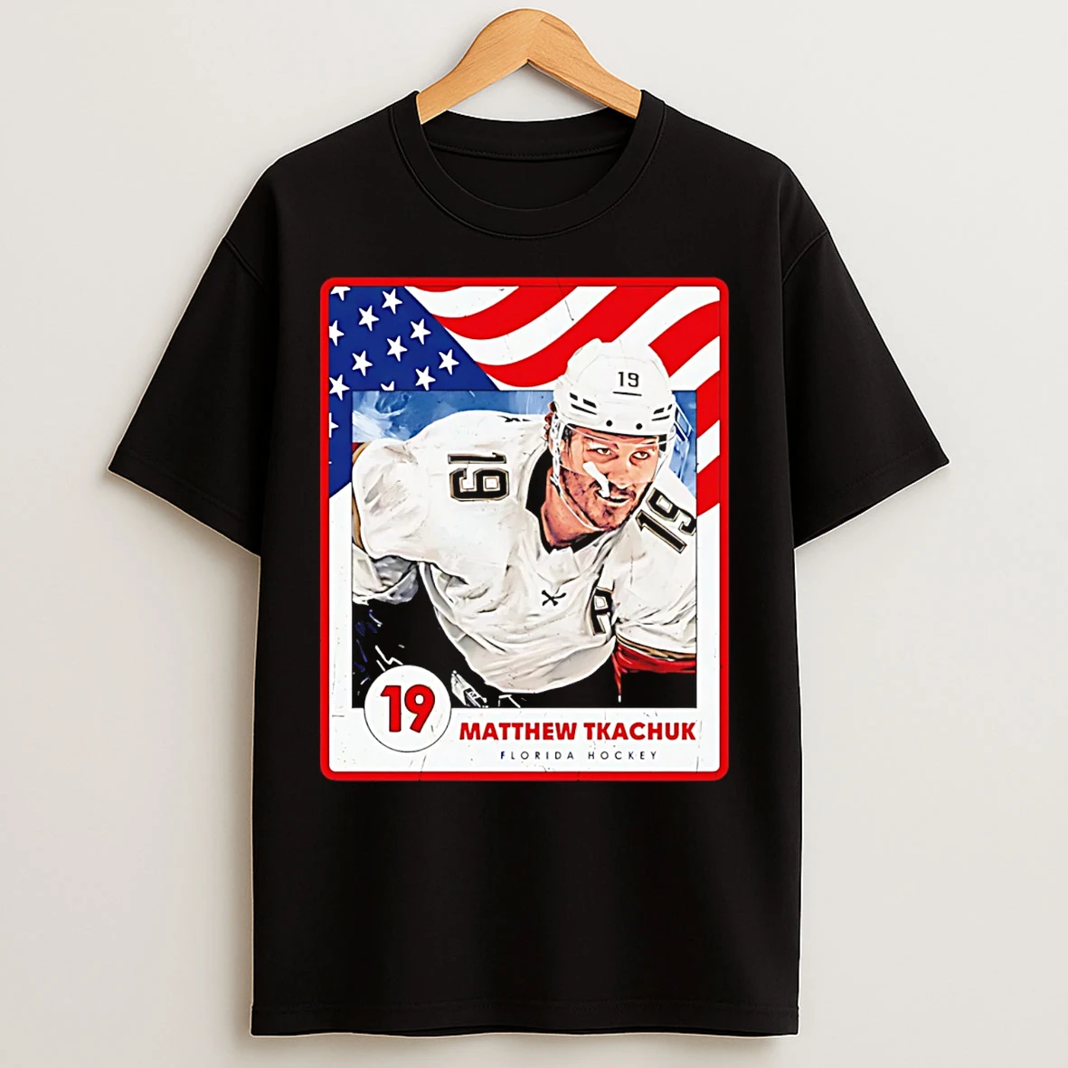 Classic Matthew Tkachuk Florida Panthers Usa Card Graphic T Shirts