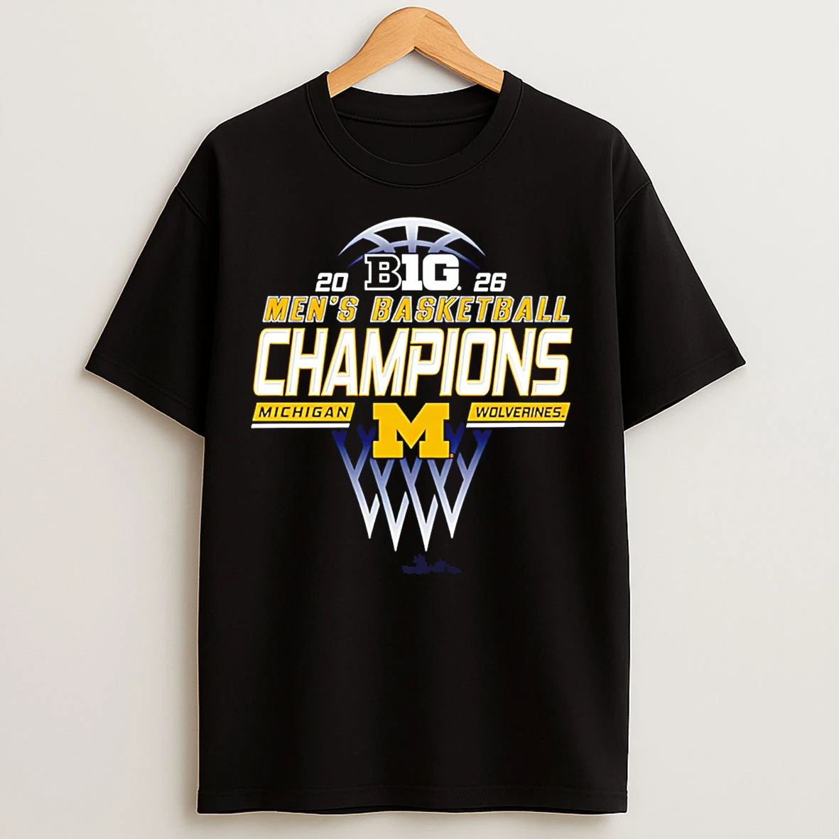 Classic Michigan Wolverines Big Ten Mens Basketball Regular Season Champions 2026 T Shirts