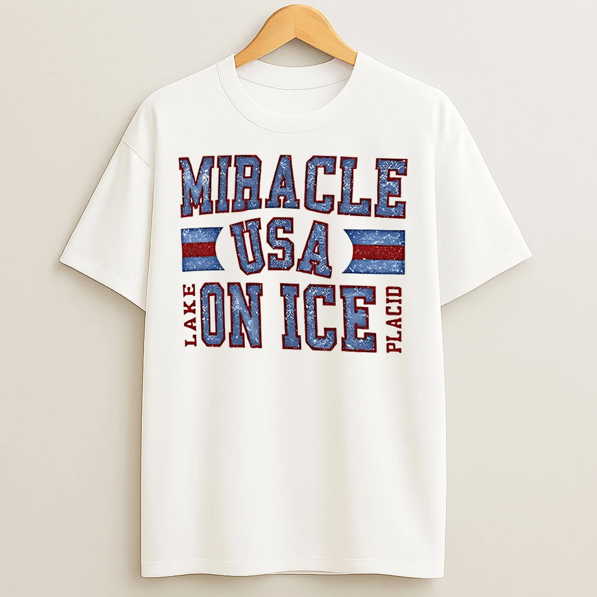 Classic Miracle Usa Hockey On Ice Lake Placid Olympic 2026 T Shirts