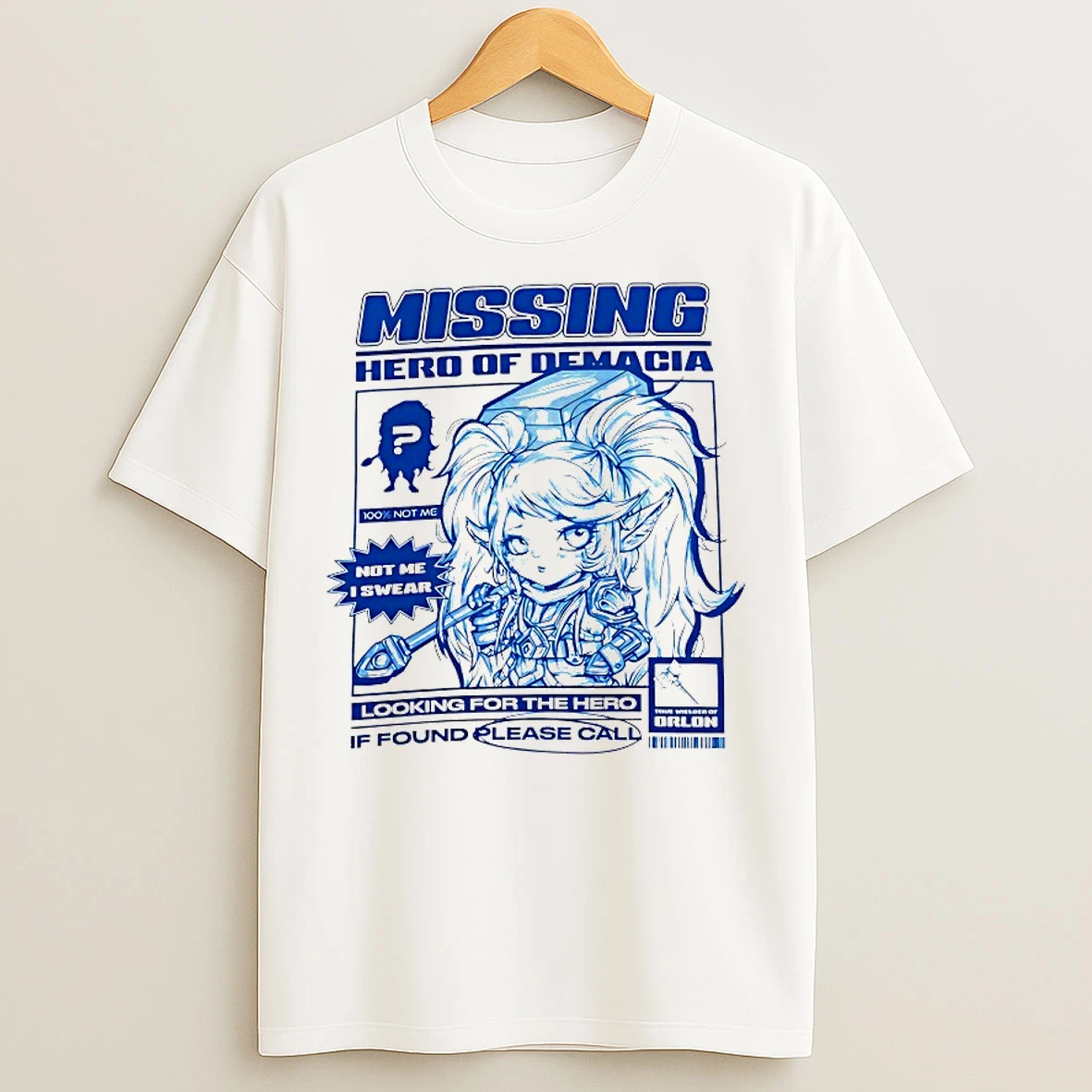 Classic Missing Hero Of Demacia Looking For The Hero T Shirts
