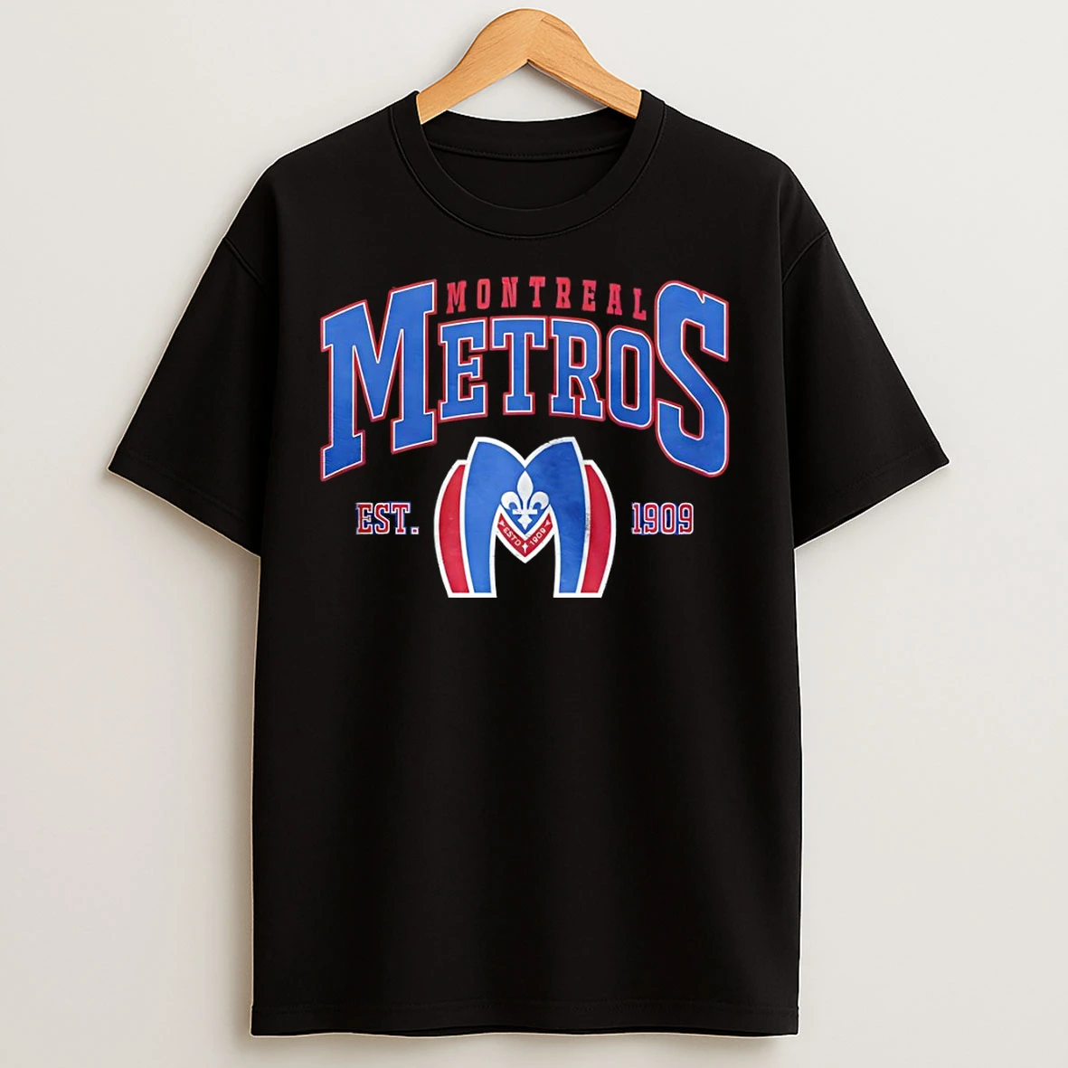 Classic Montreal Metros Hockey Logo Est 1909 T Shirts