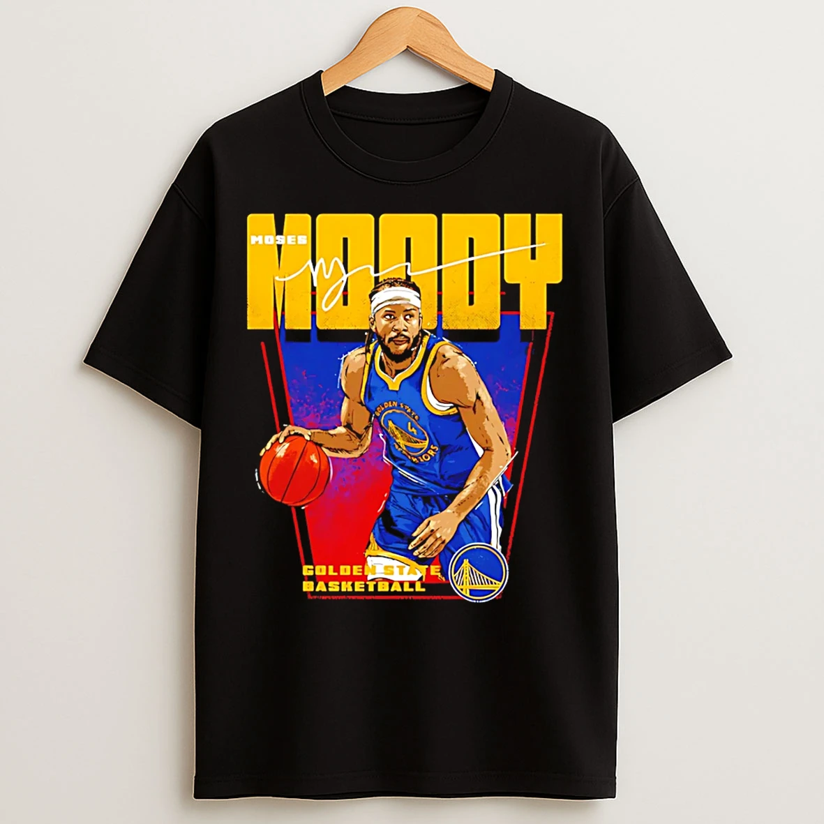 Classic Moses Moody Golden State Warriors Premiere Signature T Shirts