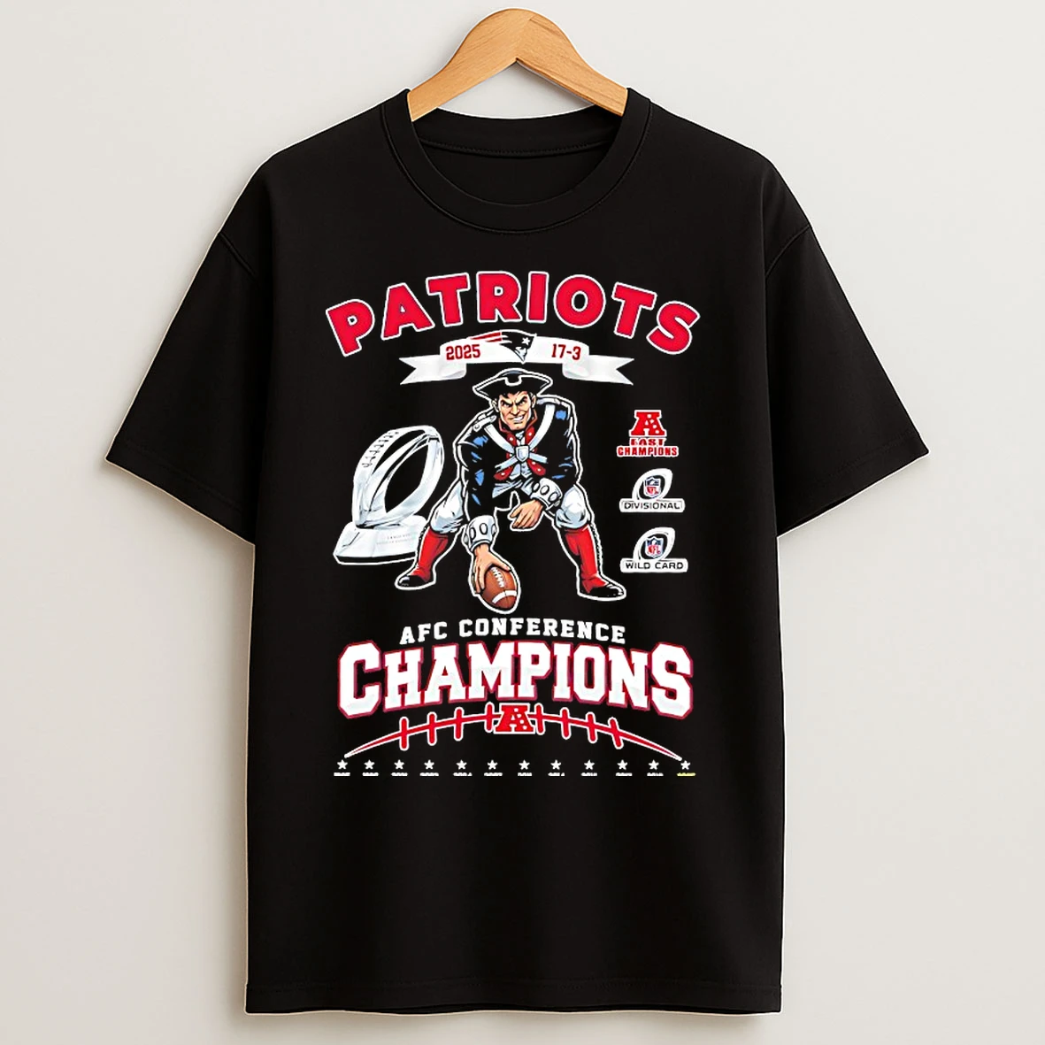 Classic New England Patriots Afc Conference Champions Mascot T Shirts
