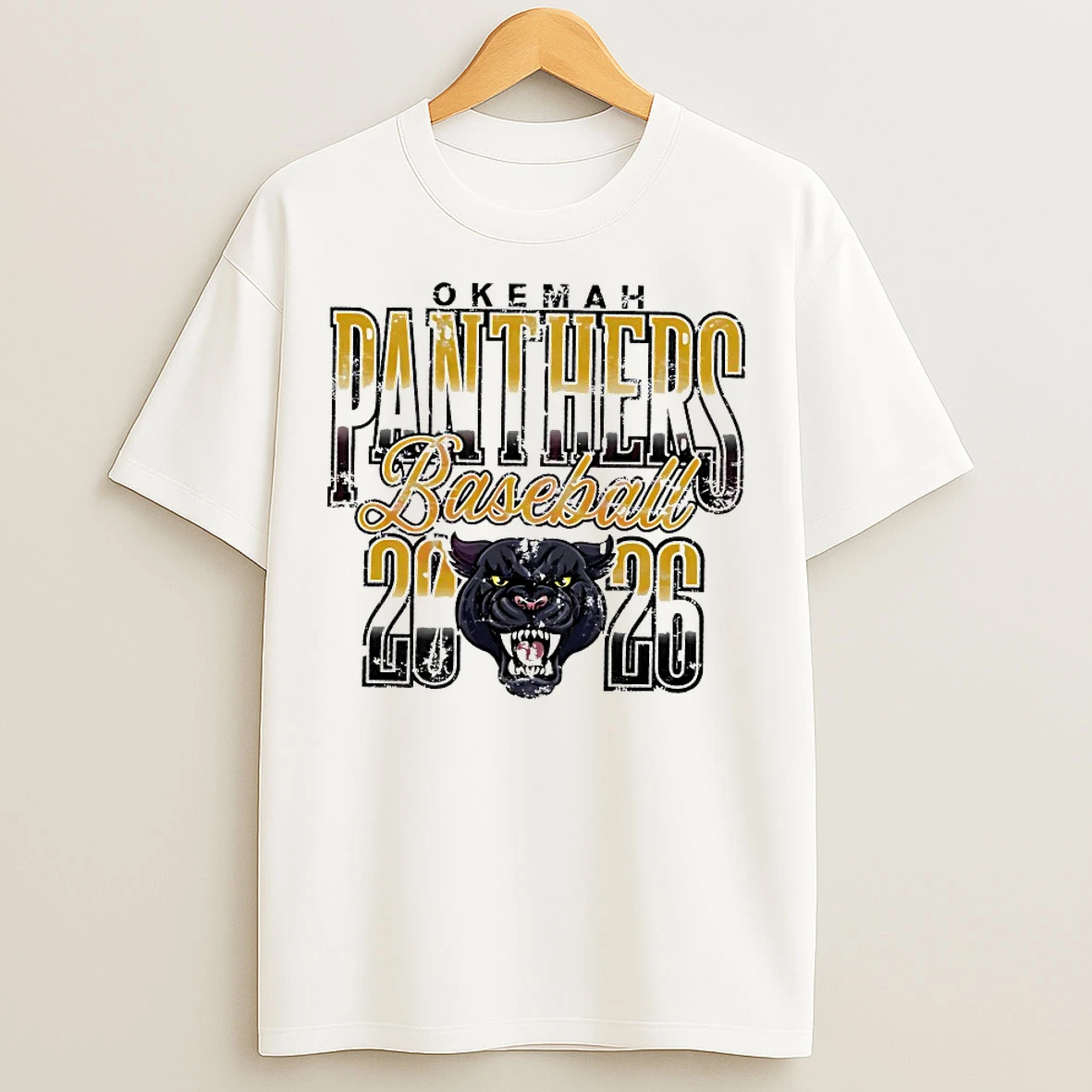 Classic Okemah Panthers Baseball 2026 T Shirts