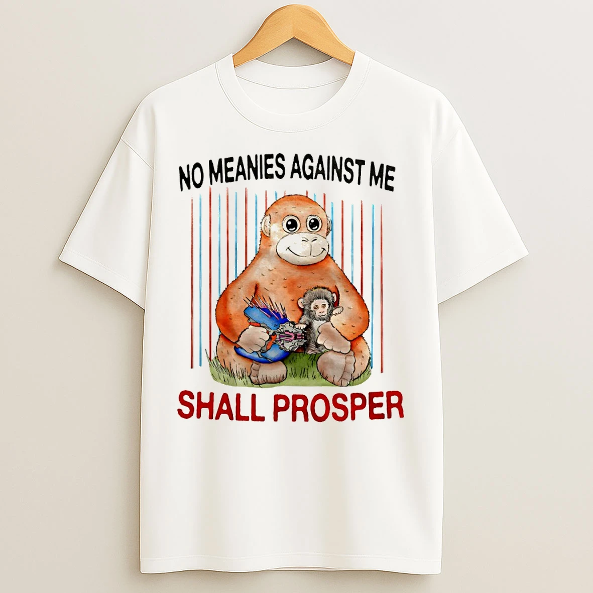 Classic Panchi Kun No Meanies Against Me Shall Prosper Vintage T Shirts