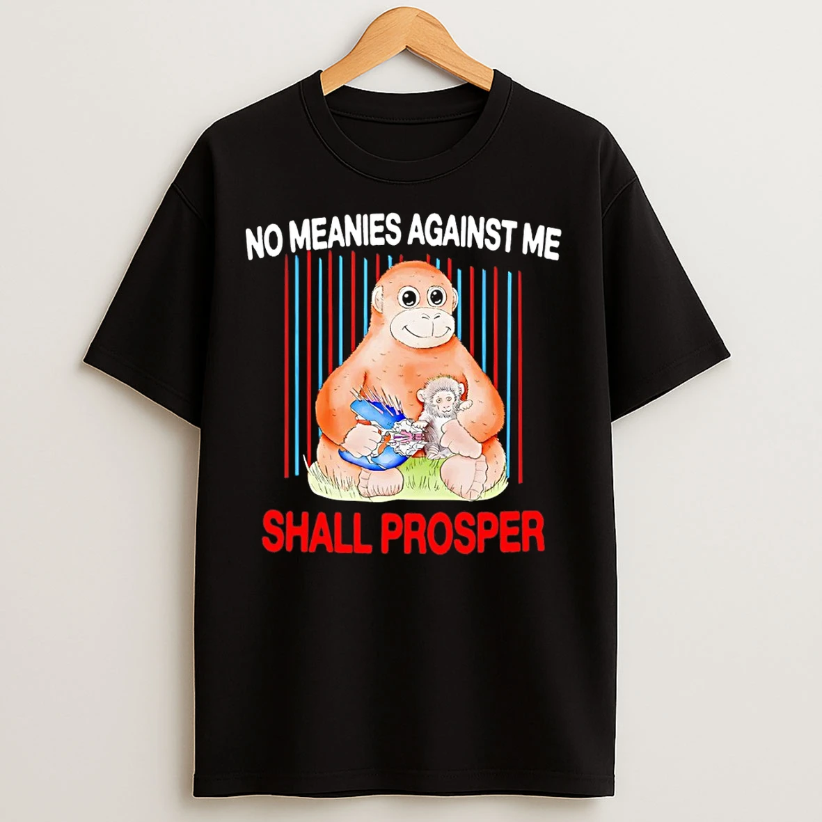 Classic Panchi Kun Punch Monkey No Meanies Against Me Shall Prosper Vintage T Shirts