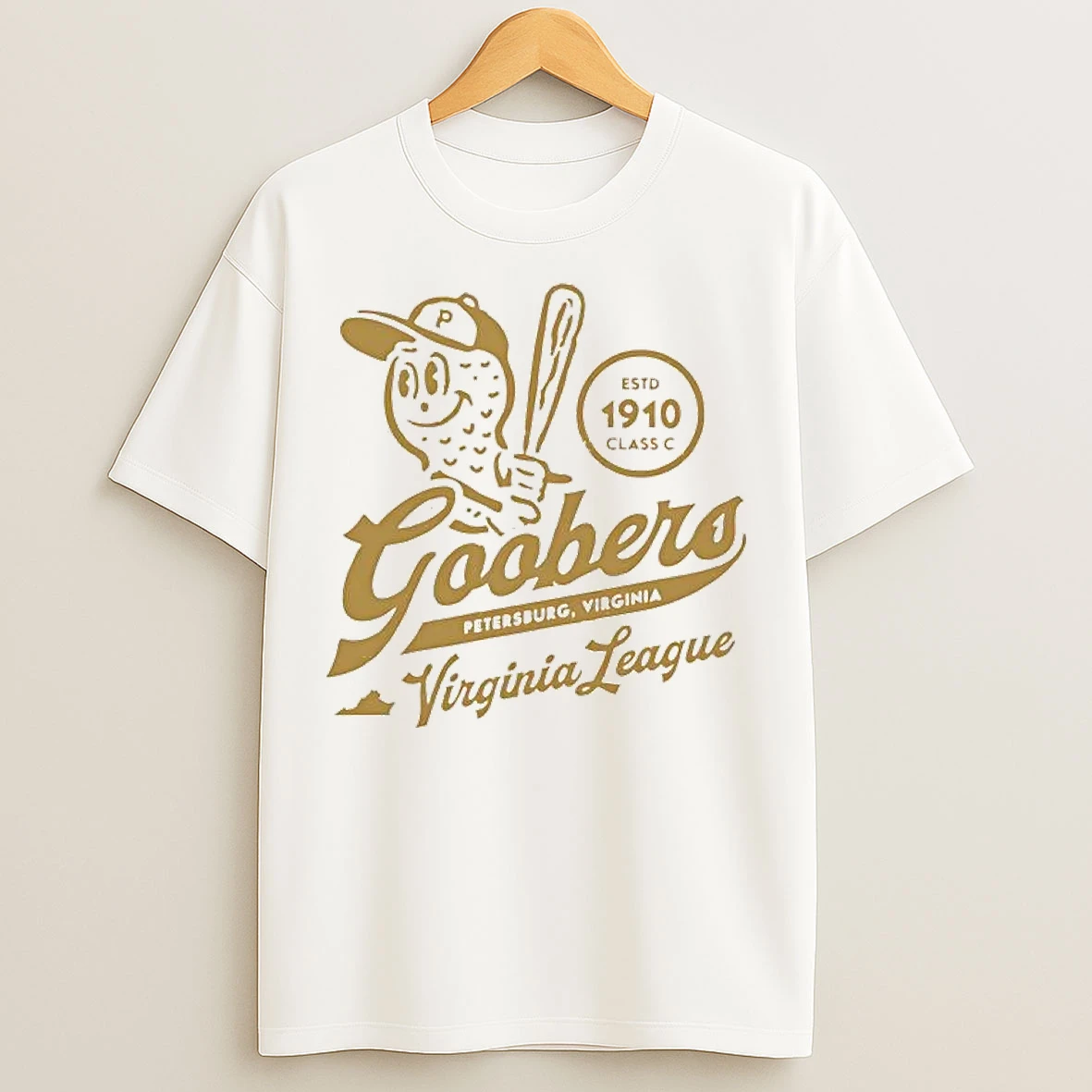 Classic Petersburg Goobers Virginia League Defunct Baseball Teams T Shirts