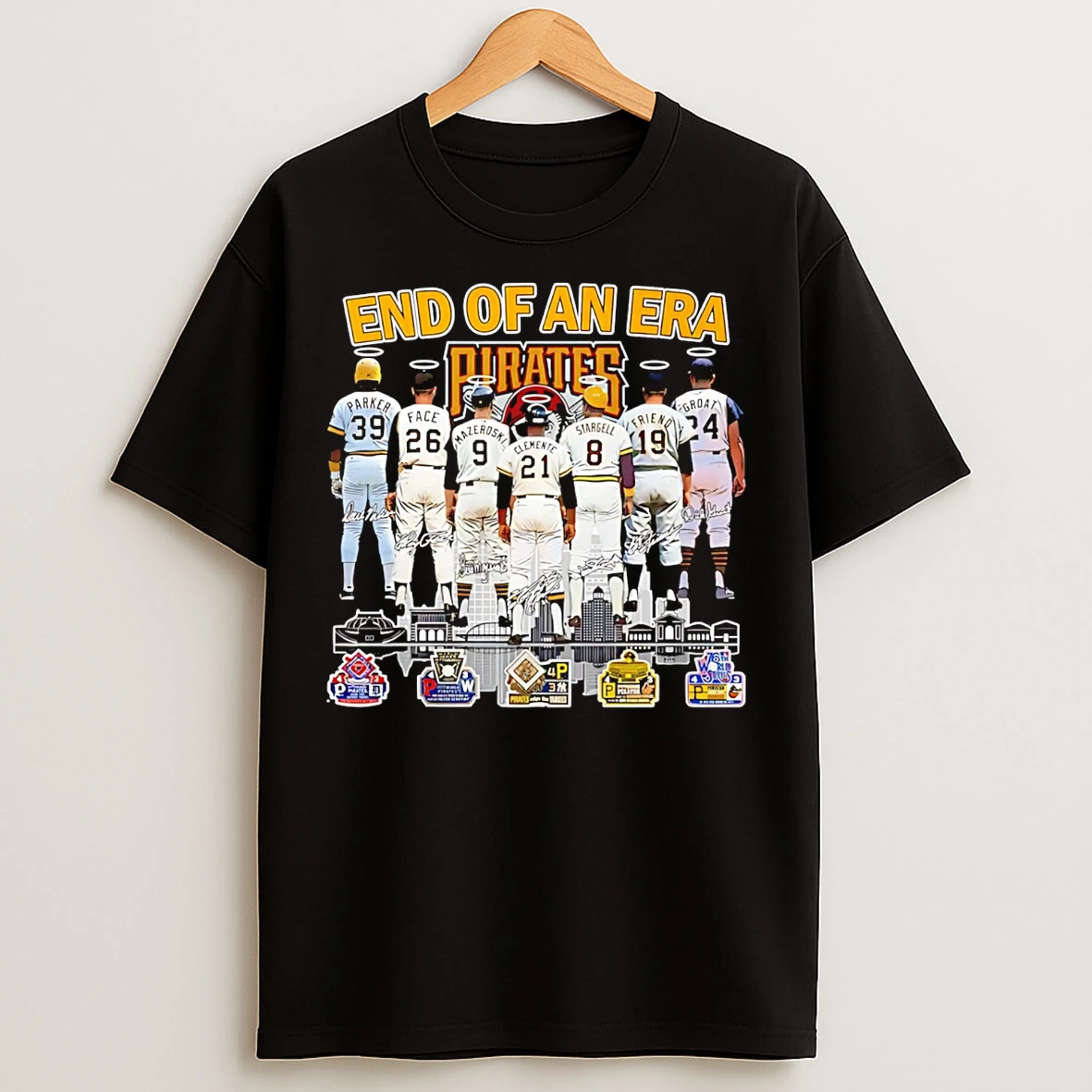 Classic Pittsburgh Pirates End Of An Era Signature T Shirts