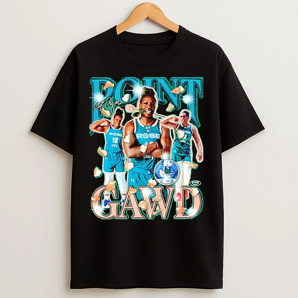 Classic Point Gawd Petals To The Metal Graphic T Shirts