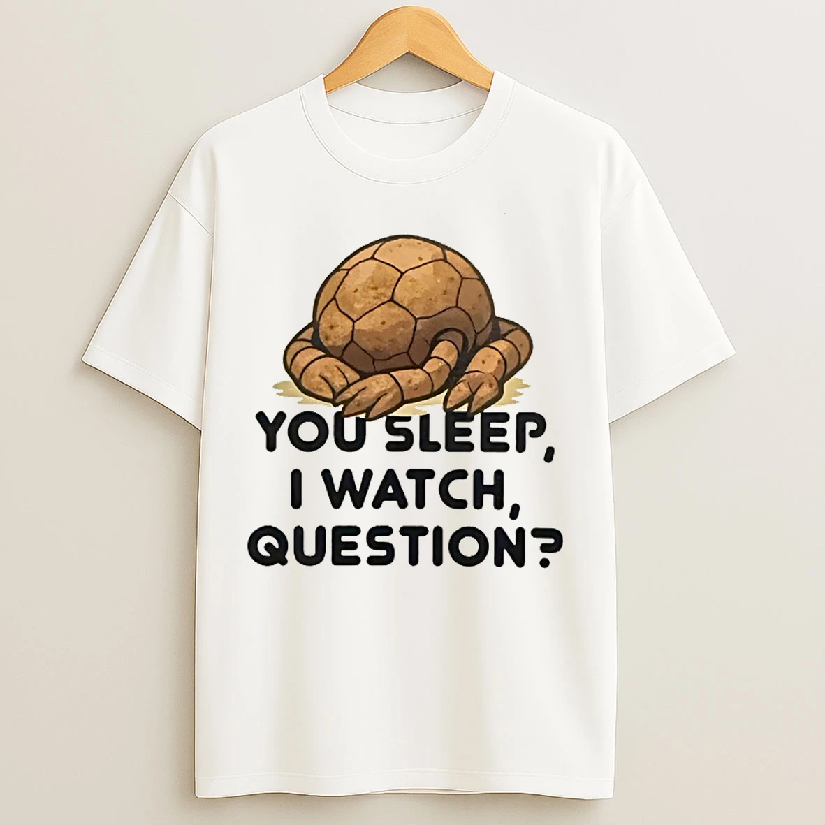 Classic Pokemon Geodude You Sleep I Watch Question T Shirts