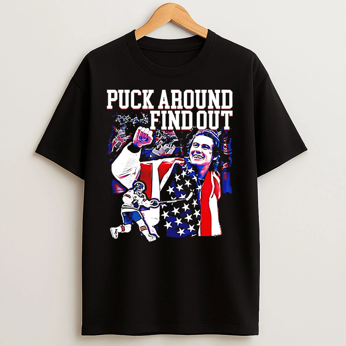 Classic Puck Around Find Out Jack Hughes Usa Hockey T Shirts