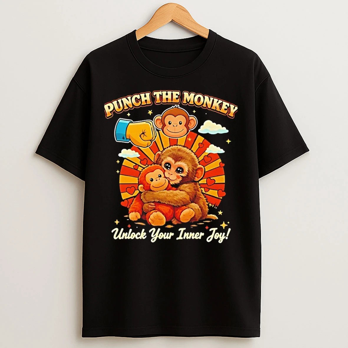 Classic Punch The Monkey Unlock Your Inner Joy Vintage T Shirts