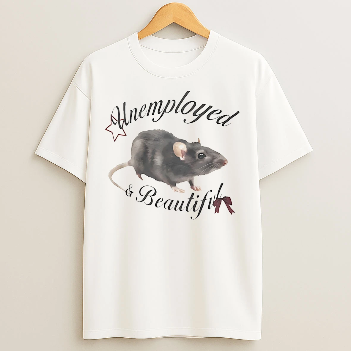 Classic Rat Unemployed And Beautiful T Shirts