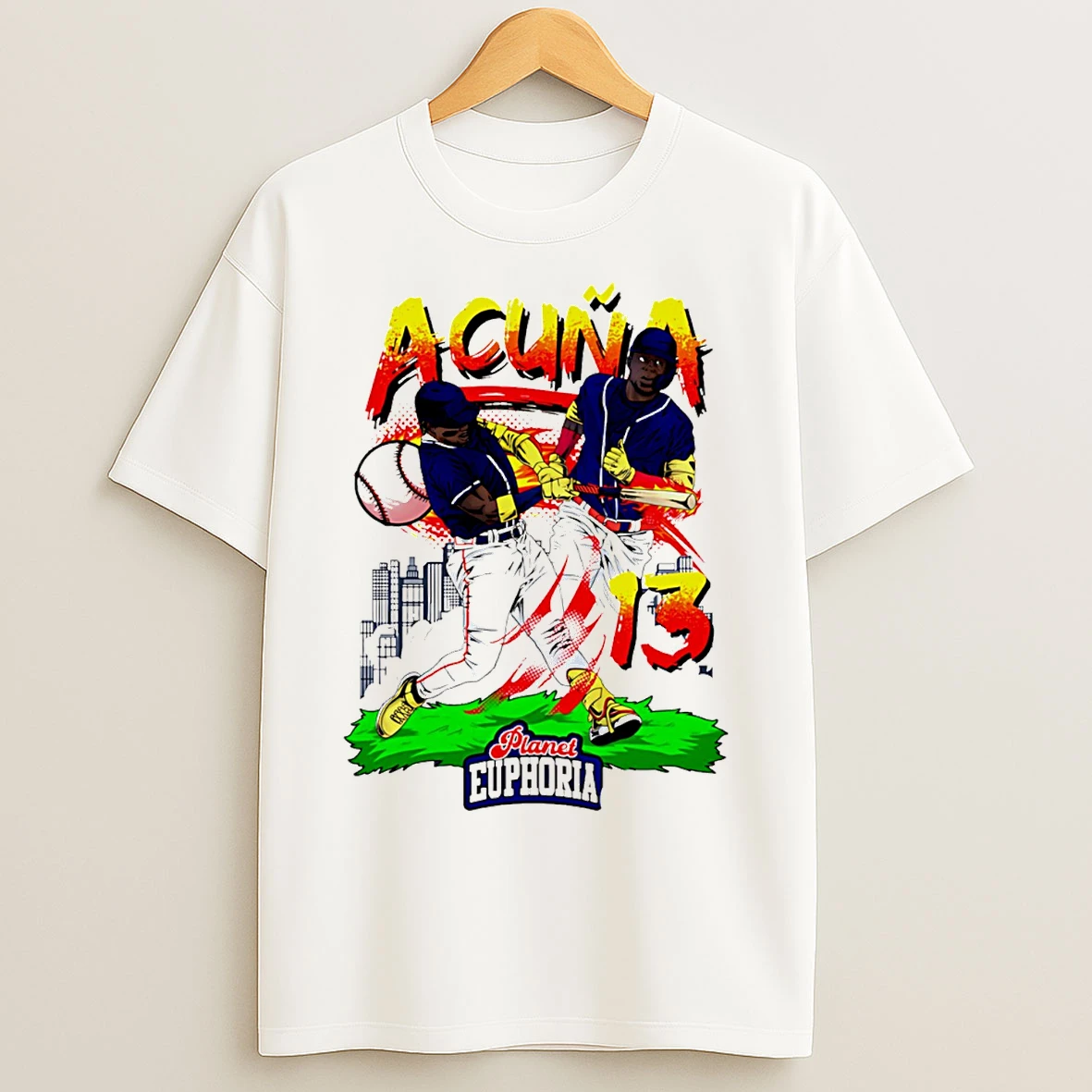 Classic Ronald Acuna Atlanta Braves Hand Drawn Artwork T Shirts
