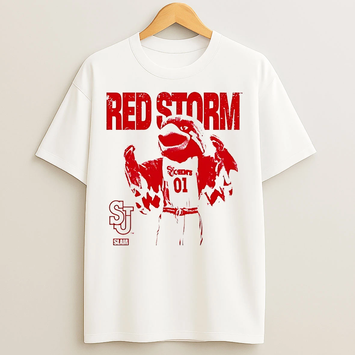 Classic Saint Johns Red Storm Mascot Mode T Shirts