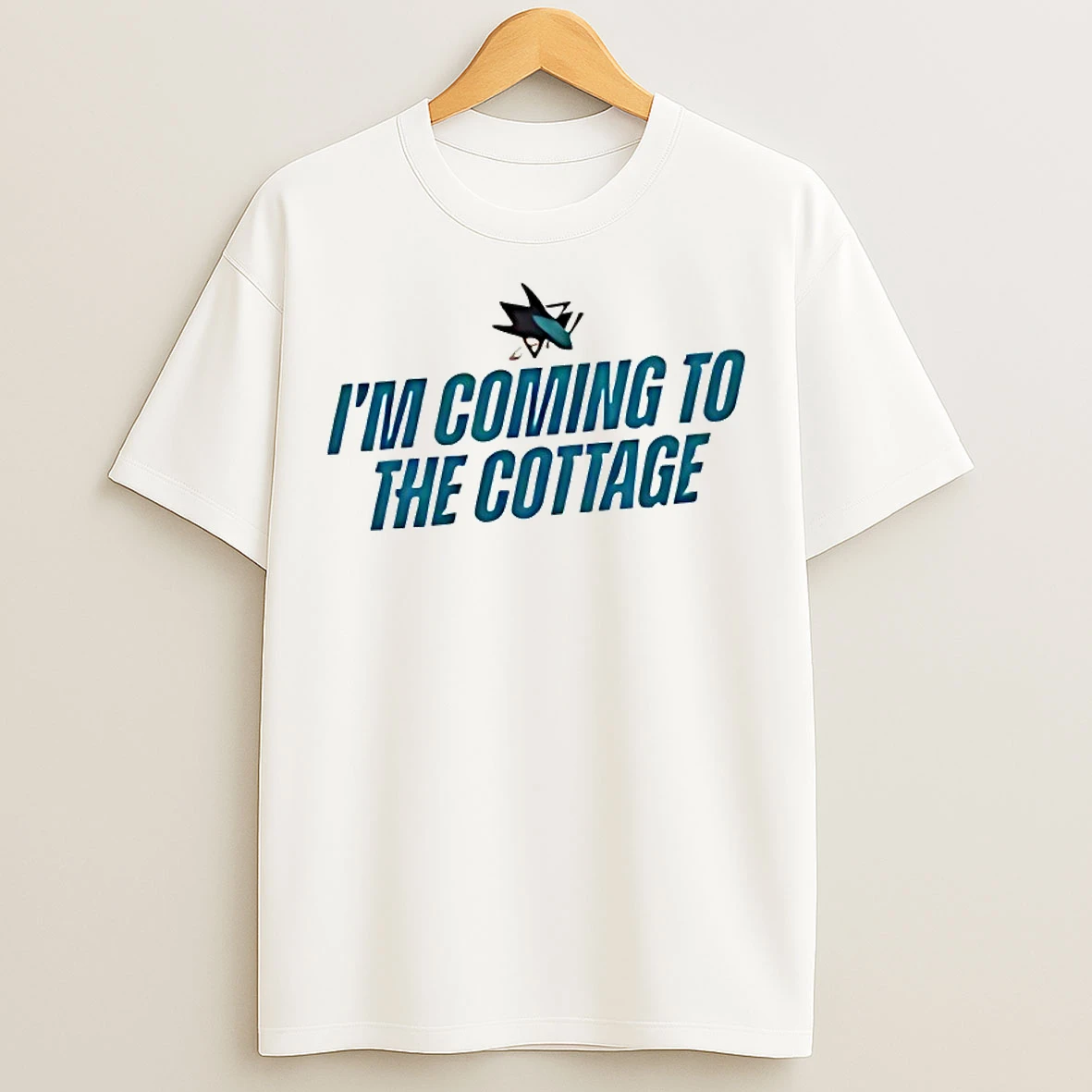 Classic San Jose Sharks Im Coming To The Cottage T Shirts