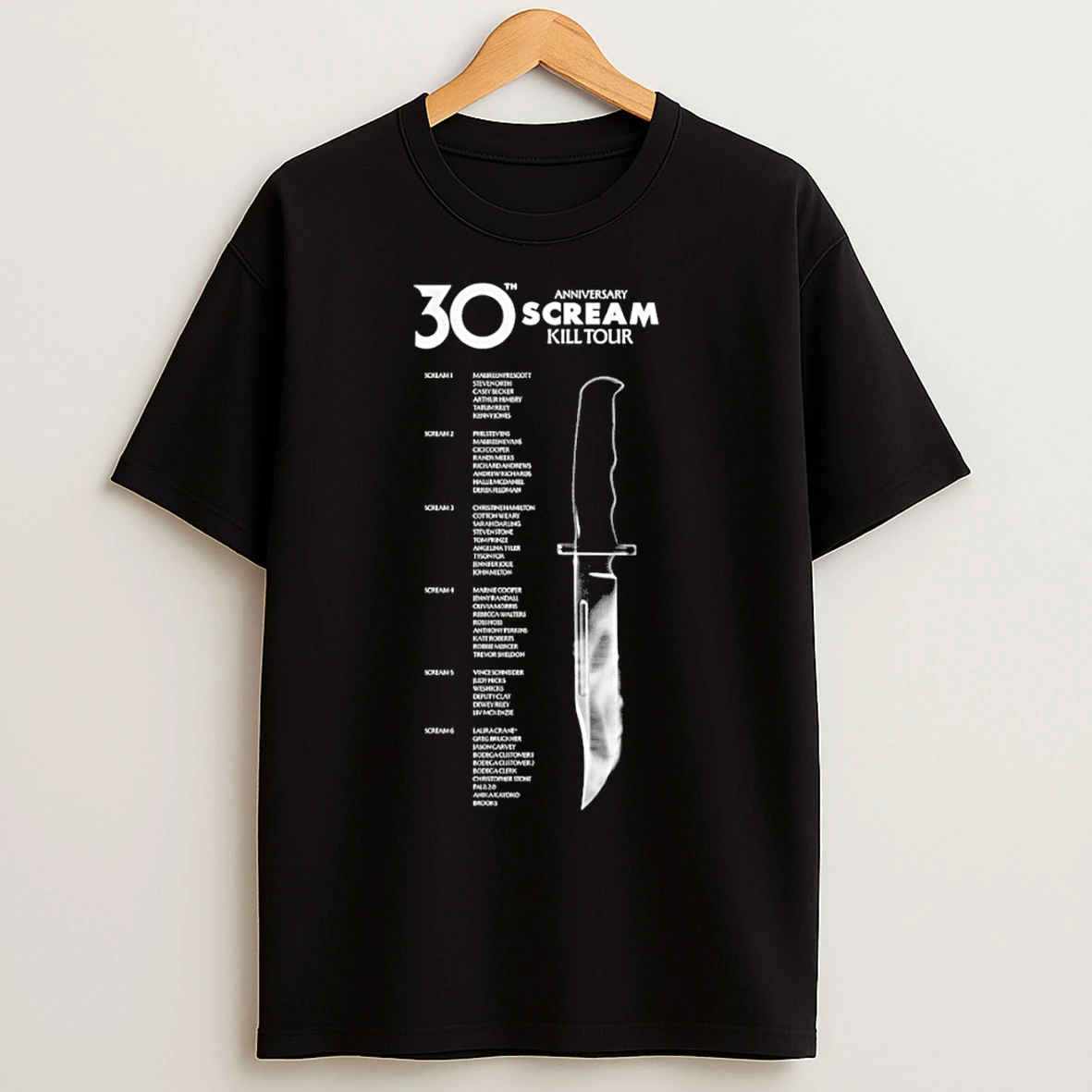 Classic Scream Kill Tour 30th Anniversary Scream Tour T Shirts