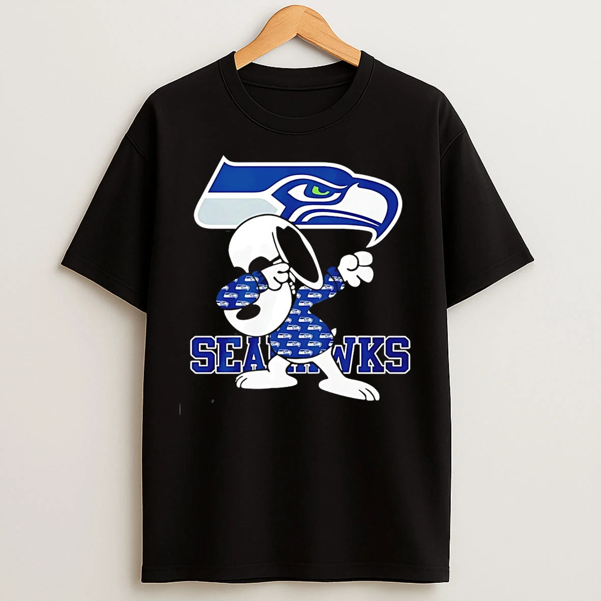 Classic Seattle Seahawks Snoopy Dabbing Logo T Shirts