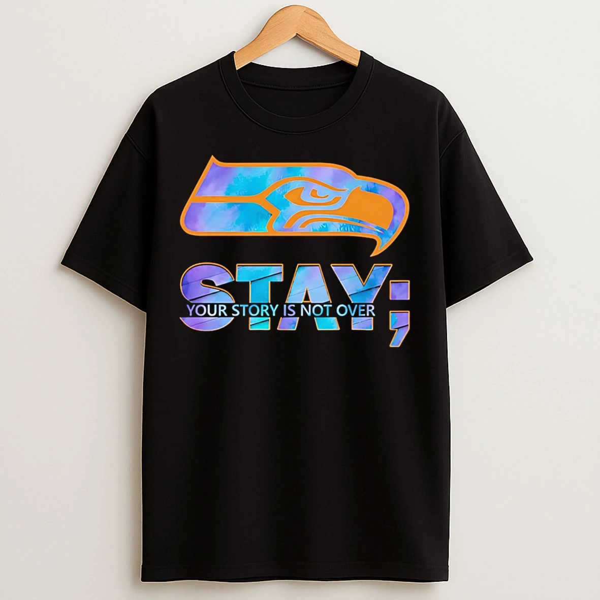 Classic Seattle Seahawks Stay Your Story Is Not Over T Shirts