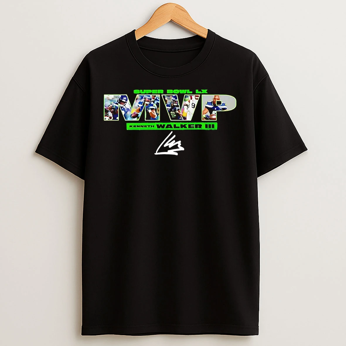 Classic Seattle Seahawks Super Bowl Lx Kenneth Walker Iii Mvp T Shirts