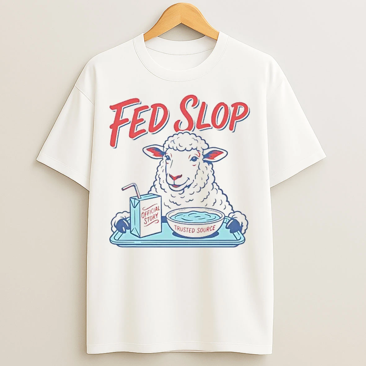Classic Sheep Fed Slop Story Trusted Source T Shirts