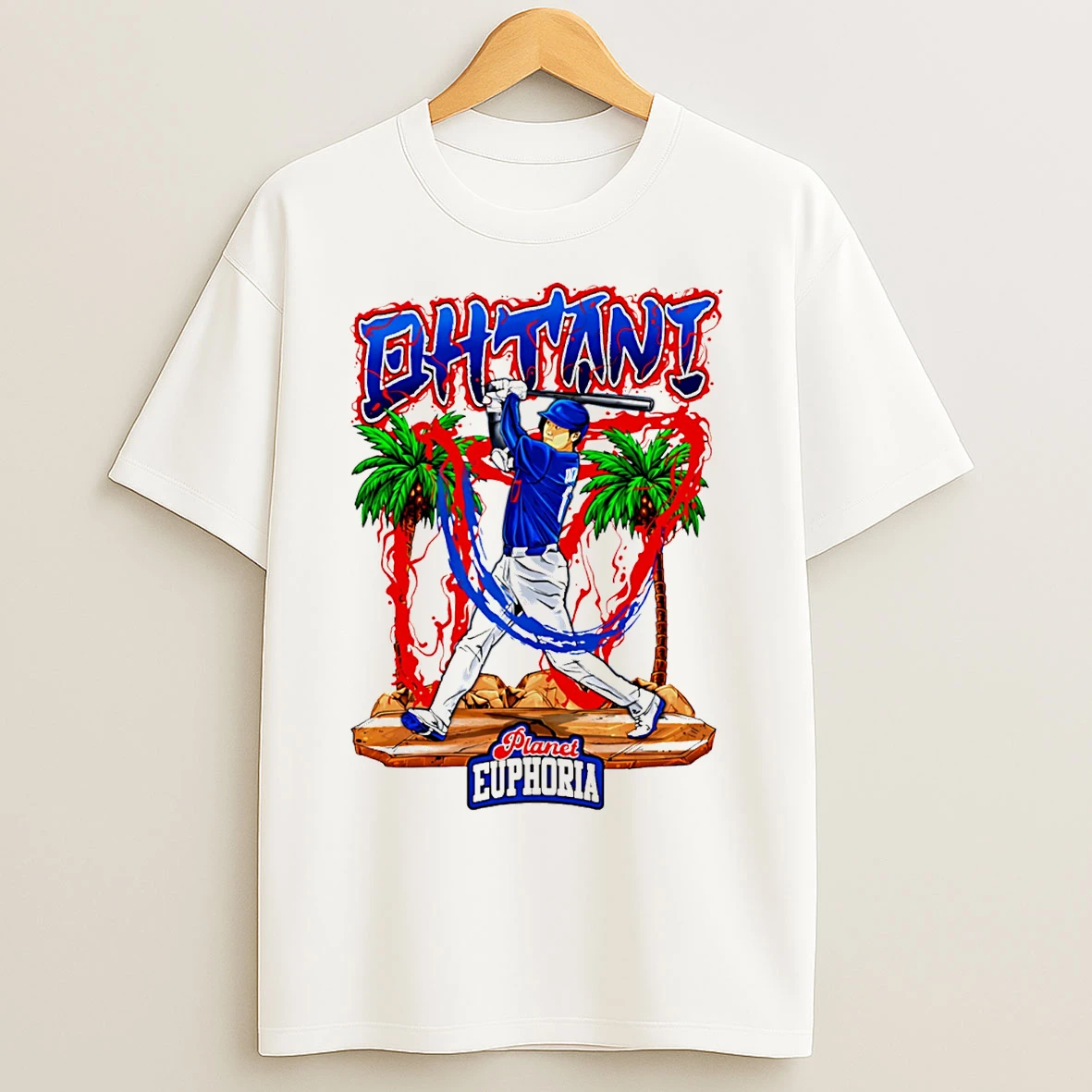 Classic Shohei Ohtani Los Angeles Dodgers Hand Drawn Artwork T Shirts
