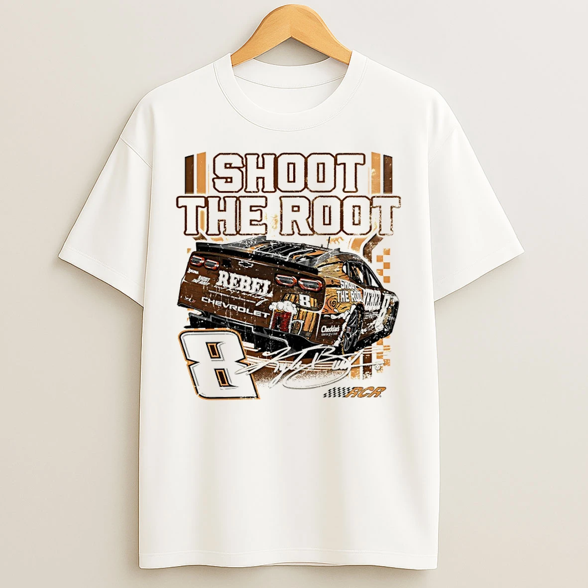 Classic Shoot The Root Kyle Busch 8 Rebel Root Beer Whiskey Rcr Nascar Cup Series T Shirts