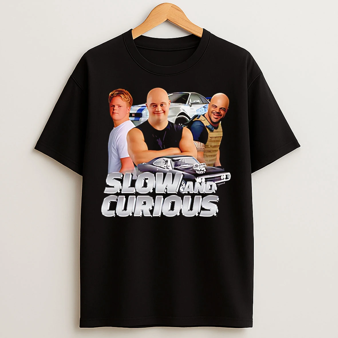 Classic Slow Curious X Down Graphic T Shirts