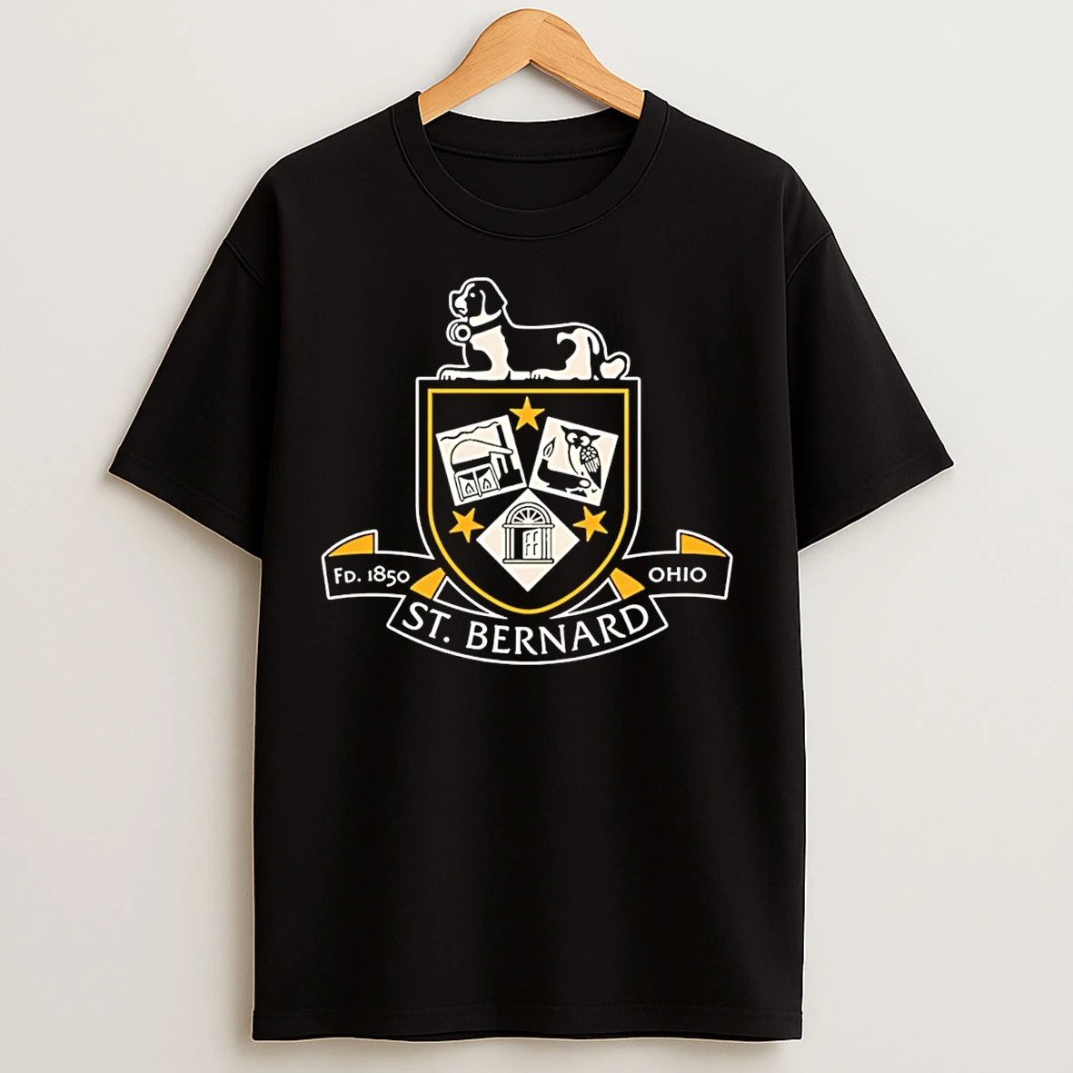 Classic St Bernard Ohio Crest St Bernard Recreation Department T Shirts
