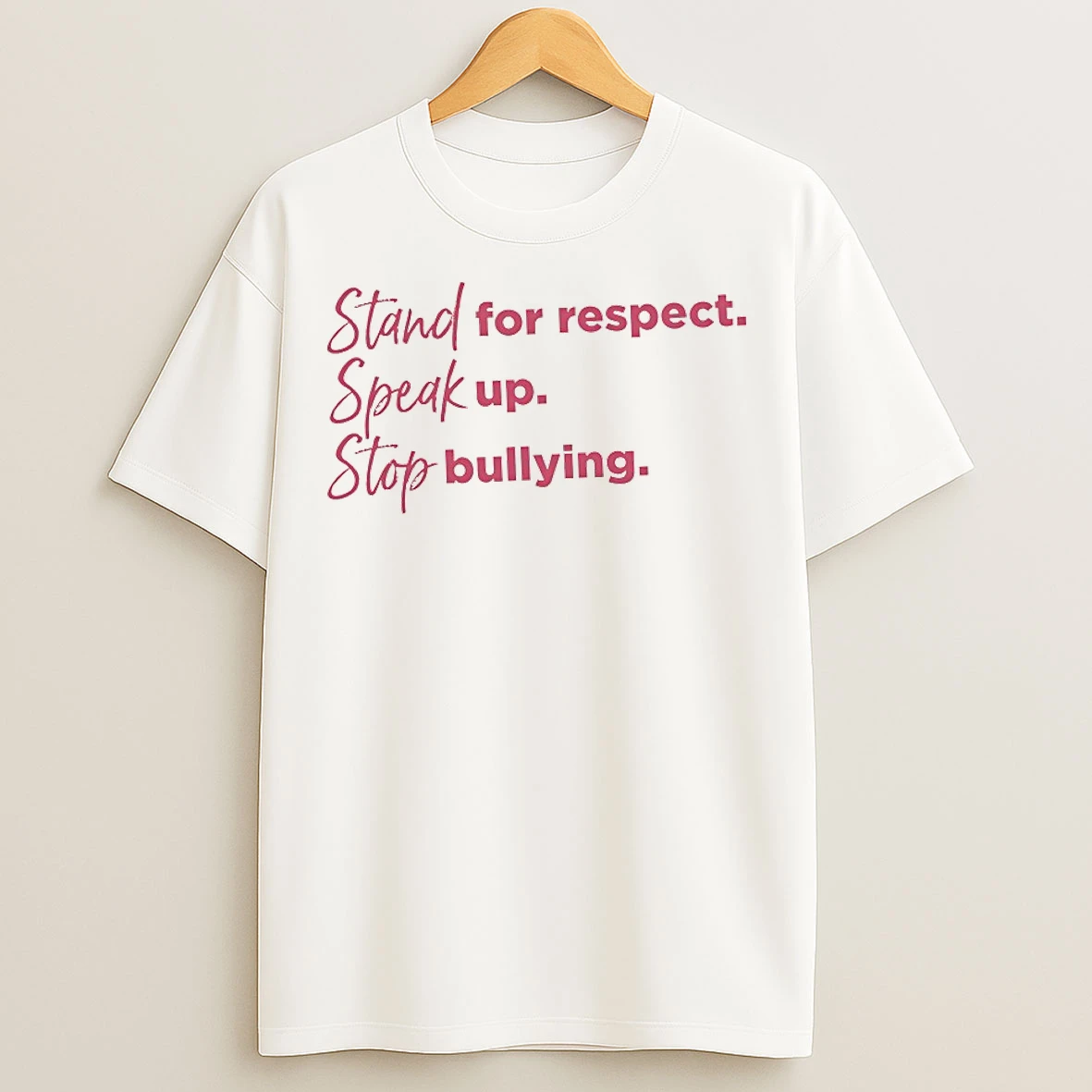 Classic Stand For Respect Speak Up Stop Bullying T Shirts