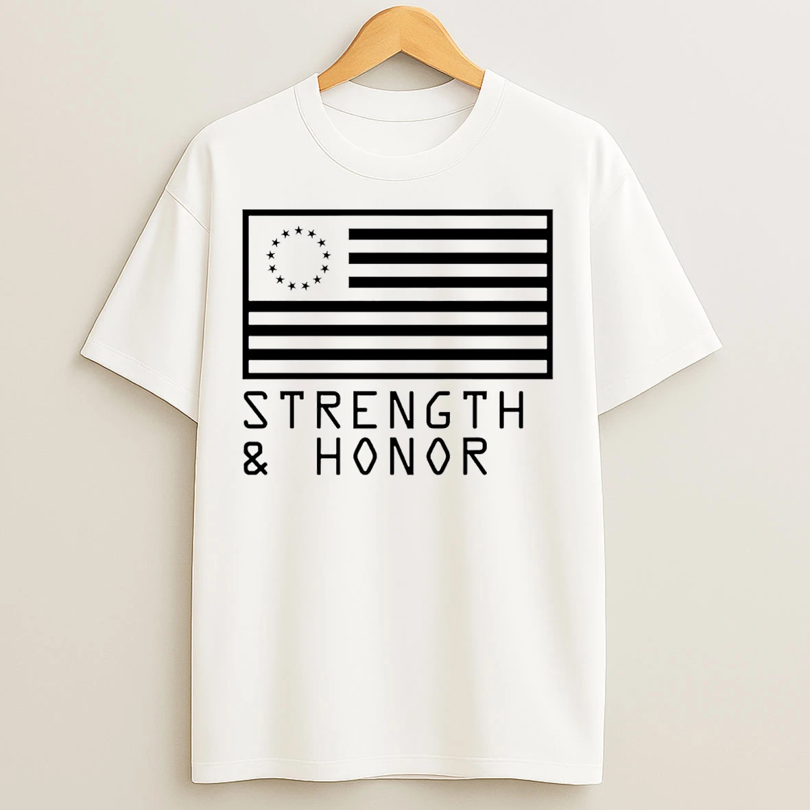 Classic Strength Honor Usa Flag T Shirts