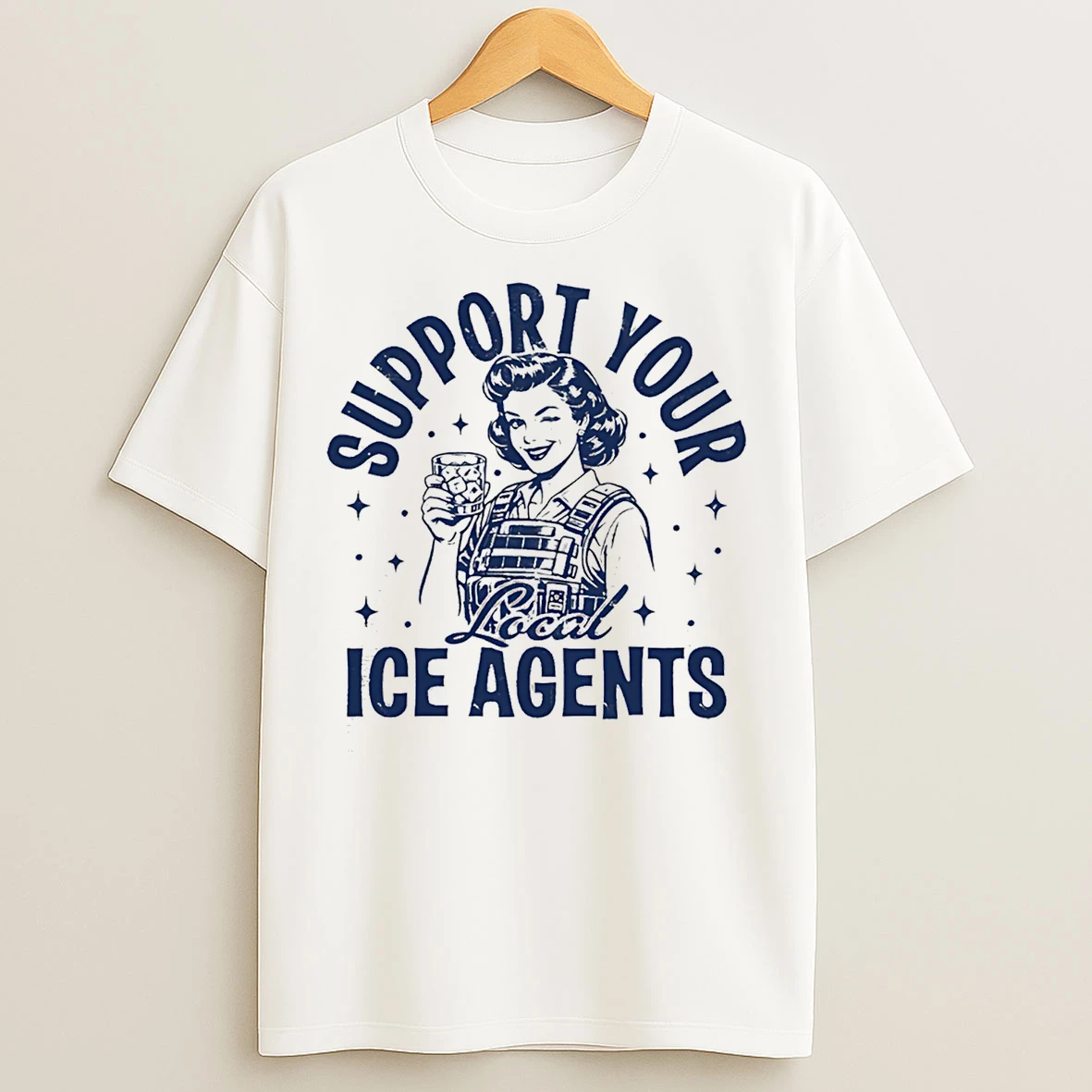 Classic Support Local Ice Agents T Shirts