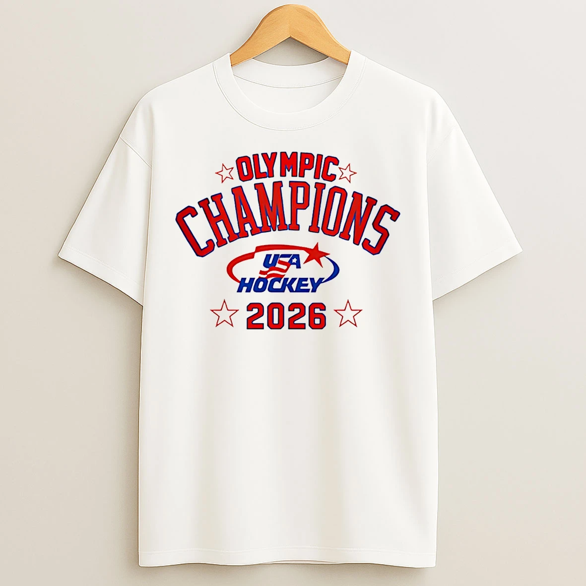 Classic Team Usa Hockey Olympic Champions 2026 Logo T Shirts