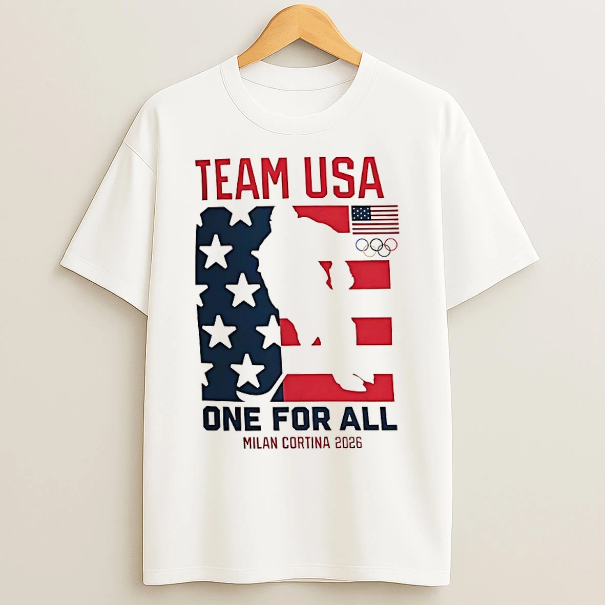 Classic Team Usa One For All Milan Cortina 2026 T Shirts