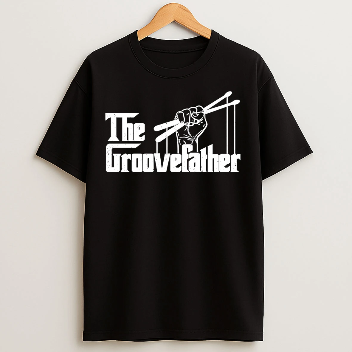 Classic The Groovefather Drummer Dad T Shirts