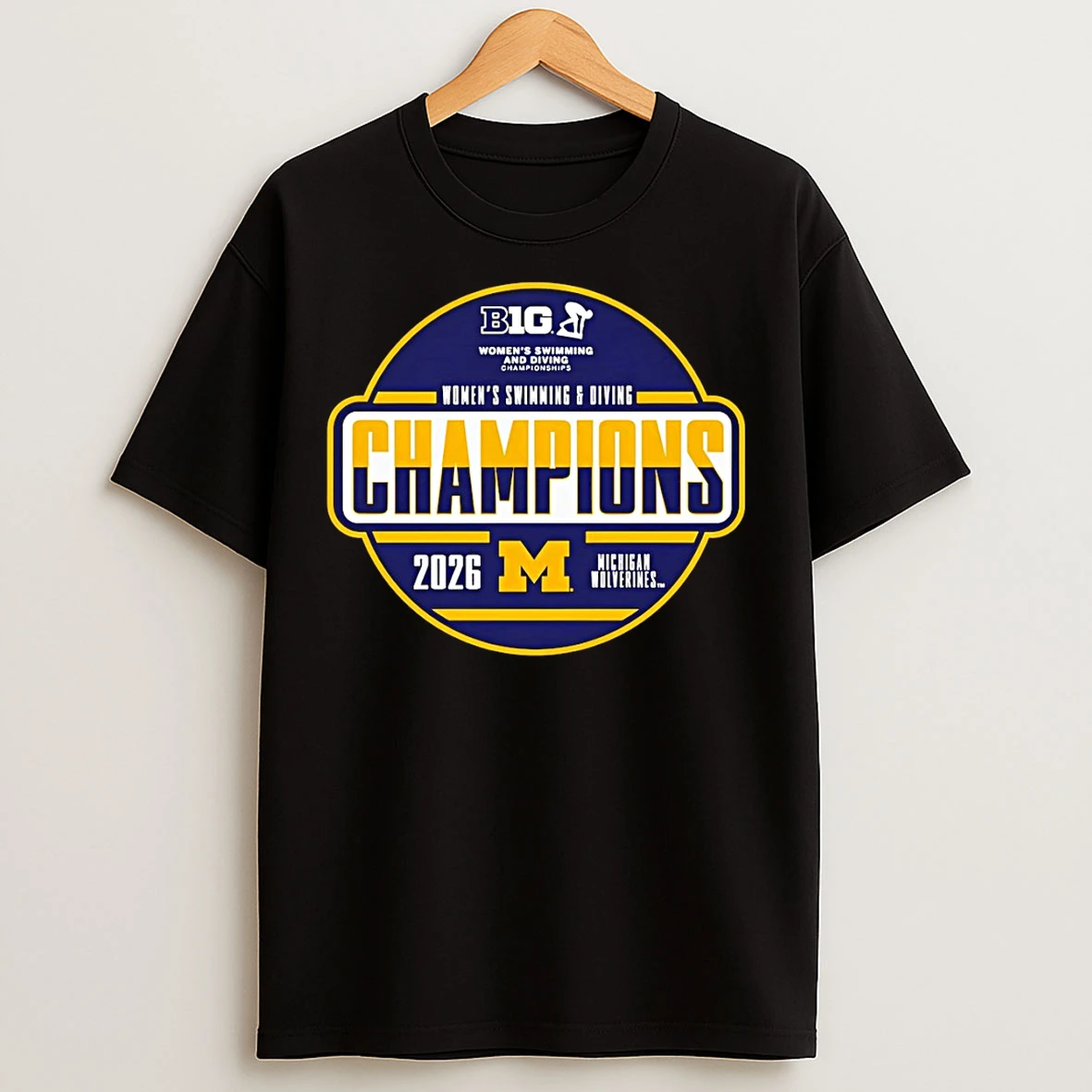 Classic The Michigan Wolverines Big Womens Swimming And Diving Champions 2026 T Shirts
