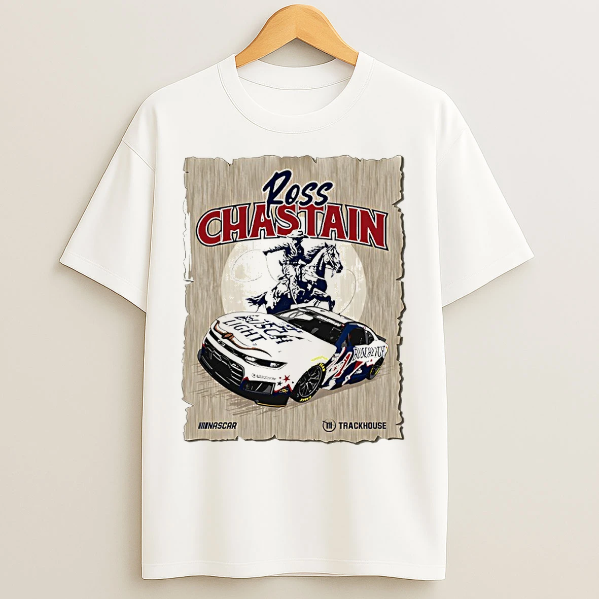 Classic Trackhouse Ross Chastain Busch Light Racing Nascar 2026 Art Vintage T Shirts