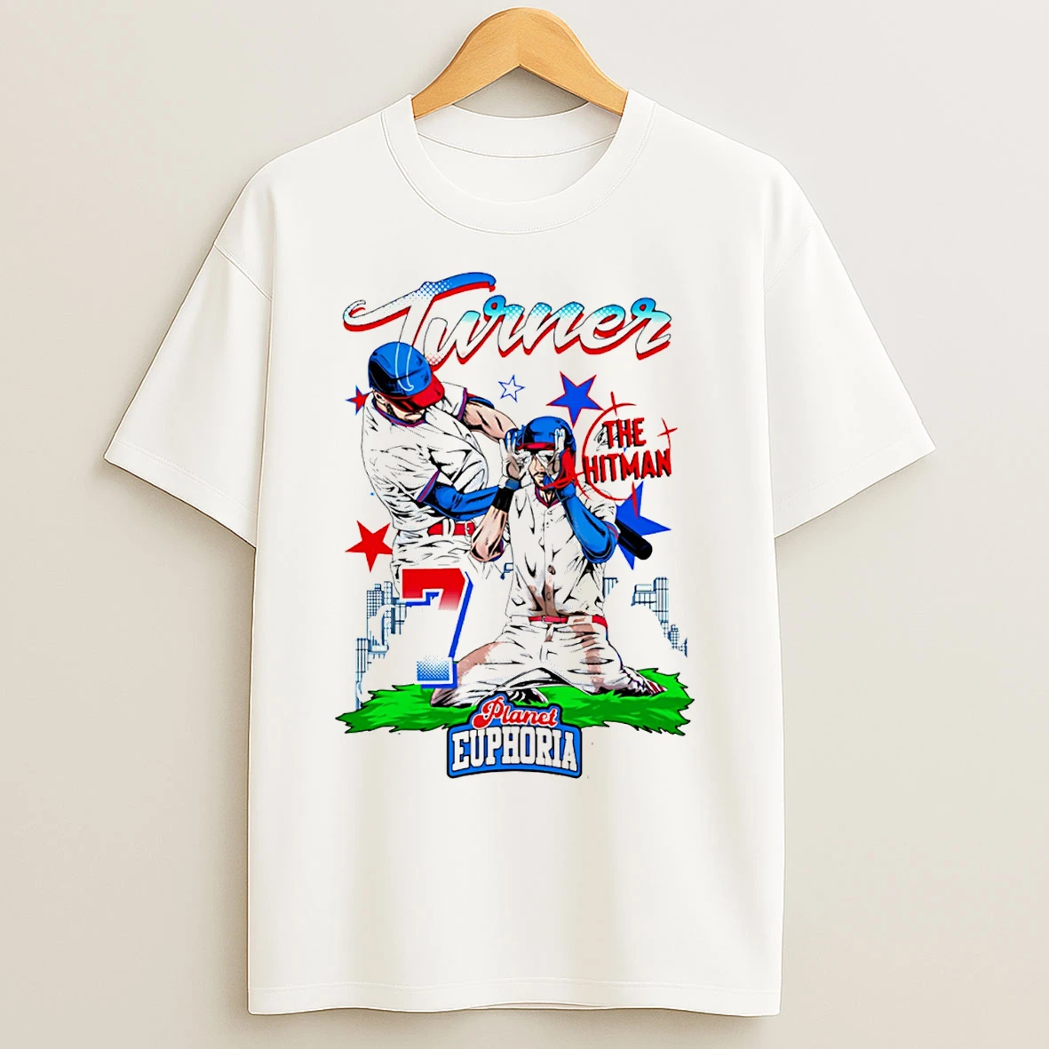 Classic Trea Turner Philadelphia Phillies Hand Drawn Artwork T Shirts