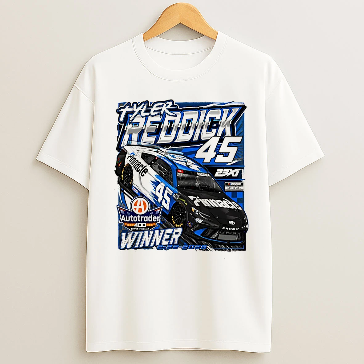 Classic Tyler Reddick Heather Autotrader 400 Race Winner 23xi Autotrader T Shirts